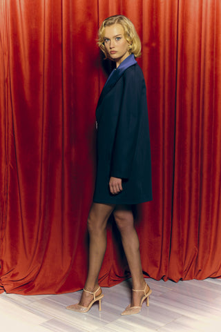 Zoe Coat in Navy